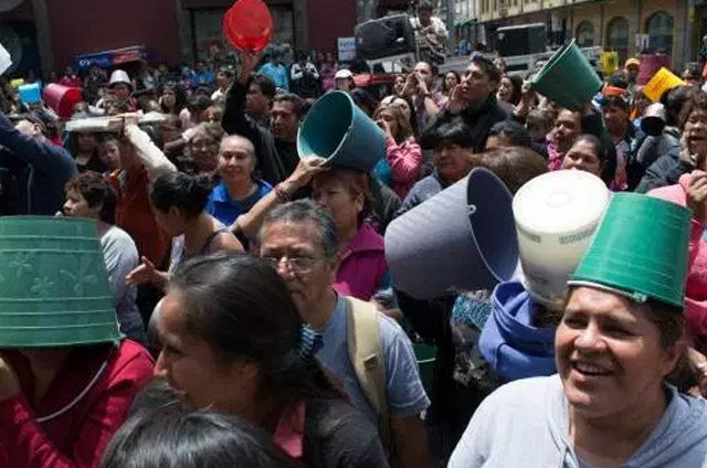 Protestas en la CDMX por falta de agua